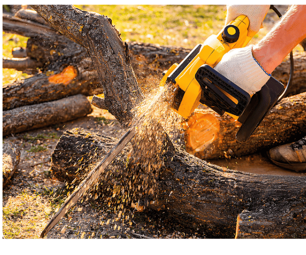 Cómo utilizar una motosierra eléctrica